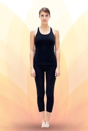Surya namaskar-Tadasana